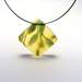 Bold Blossom Green and Yellow Pendant 6mm Dia 5