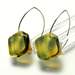 Bold Blossom Green and Yellow Earrings 6mm Dia 1