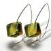 Bold Blossom Green and Yellow Earrings 10mm Dia 1