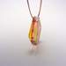 Bold Blossom Pink and Yellow Pendant 6mm dia two 4