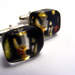 6mm Cufflinks Stained Glass 6